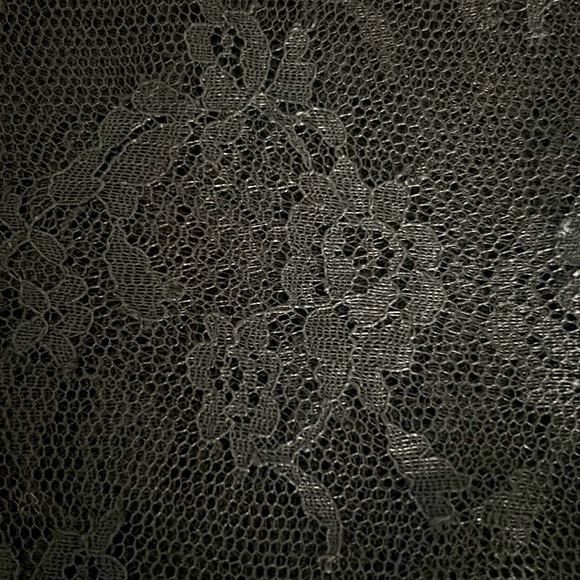 Relisted See New Listing Fabric Lace 1 Generous Yard Black Floral 38 x 44” - Picture 3 of 3
